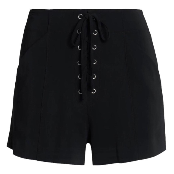 A.L.C. Kyle Lace Up High Waist Shorts - Picture 4 of 8